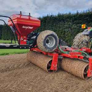FarmChief Rollmax 430 Roller with Levelling Paddles and 850 litre Airseeder also known as a Roller Drill or Roller Airseeder Drill