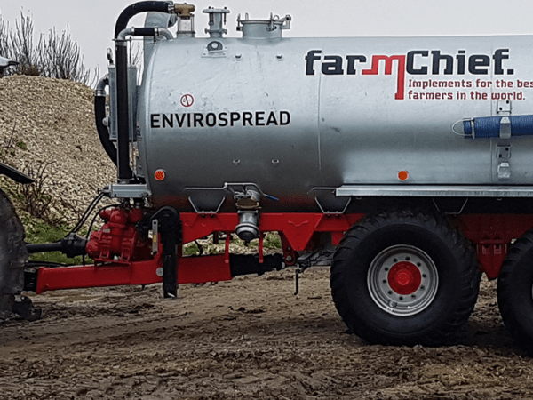 FarmChief Machinery Envirospread Slurry Tanker Sprung Suspension and Drawbar